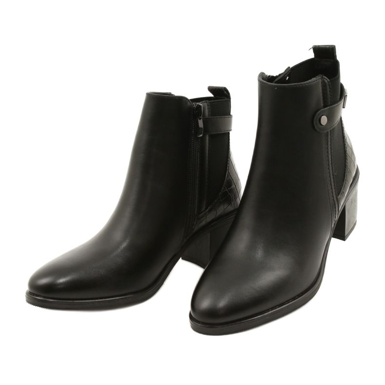 Frauen klassische isolierte Stiefel Sergio Leone BT630 Schwarz 3