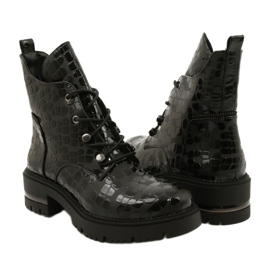 Stylische Sergio Leone TR744 Stiefel schwarz 5