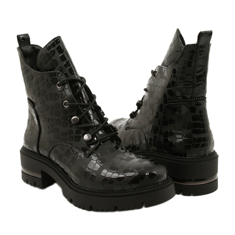 Stylische Sergio Leone TR744 Stiefel schwarz 5