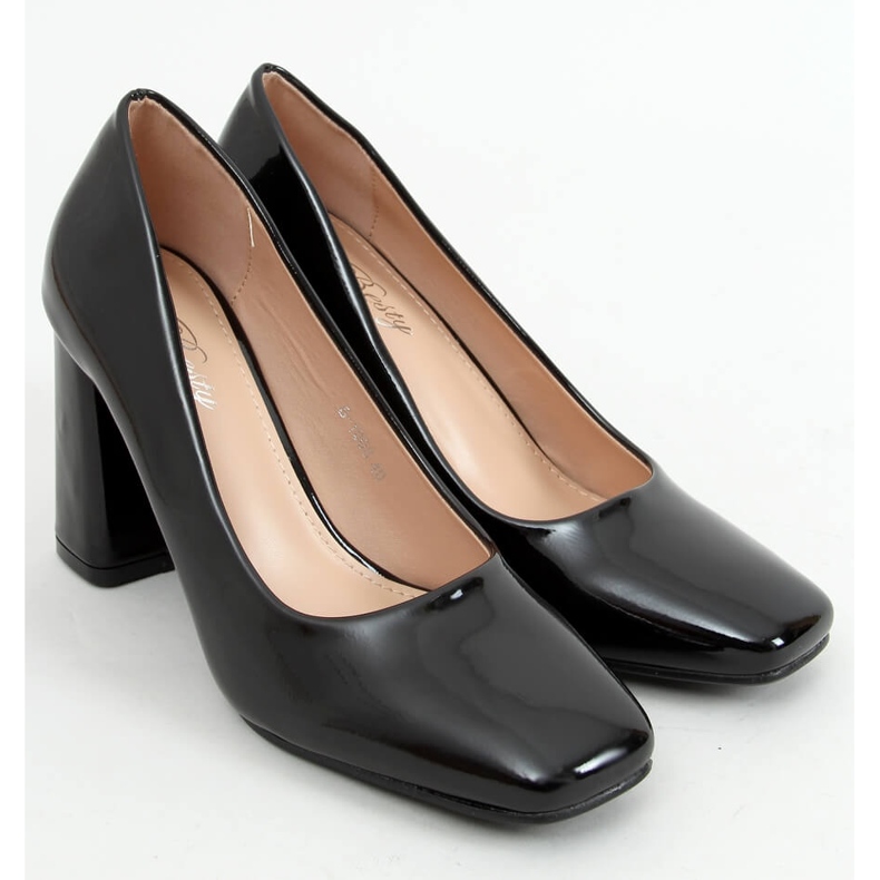 Pumps am schwarzen Pfosten S-1008 Black 1