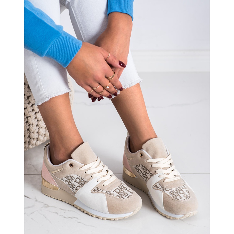 SHELOVET Stylische Sneaker beige 2
