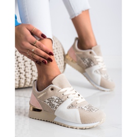 SHELOVET Stylische Sneaker beige 1