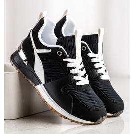 SHELOVET Schwarze Sportschuhe 2