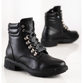 Cm Paris Lässige Schnürstiefel schwarz 1