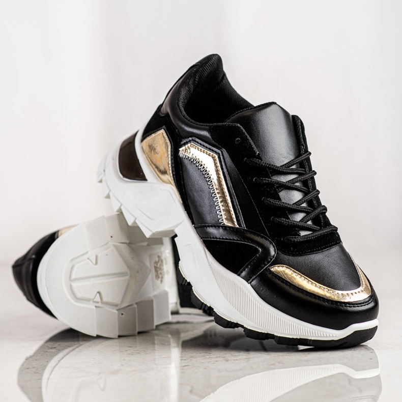 SHELOVET Stylische Sneaker schwarz 1