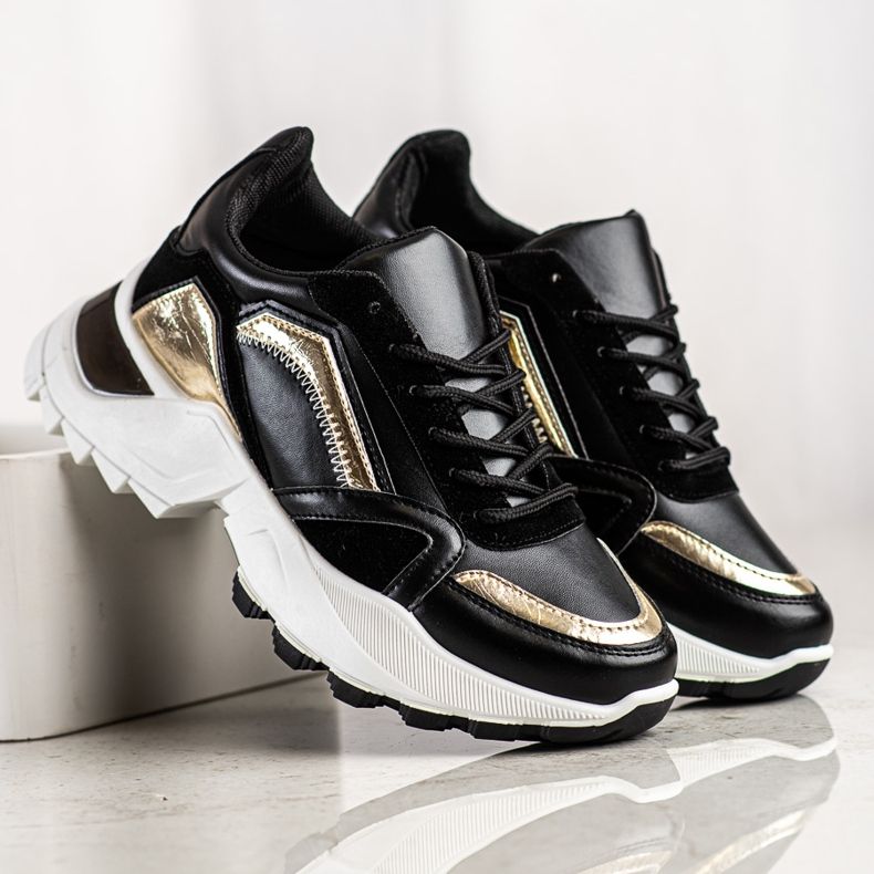 SHELOVET Stylische Sneaker schwarz 2