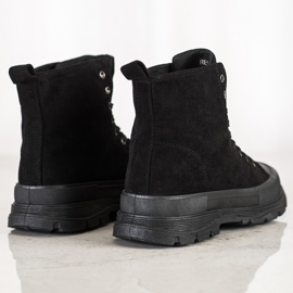 Seastar Hohe Sneakers aus Wildleder schwarz 1