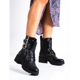 Cm Paris Schwarze Arbeiter mit Schnallen 1