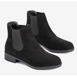 Schwarze klassische isolierte Damenstiefel Cristal 1