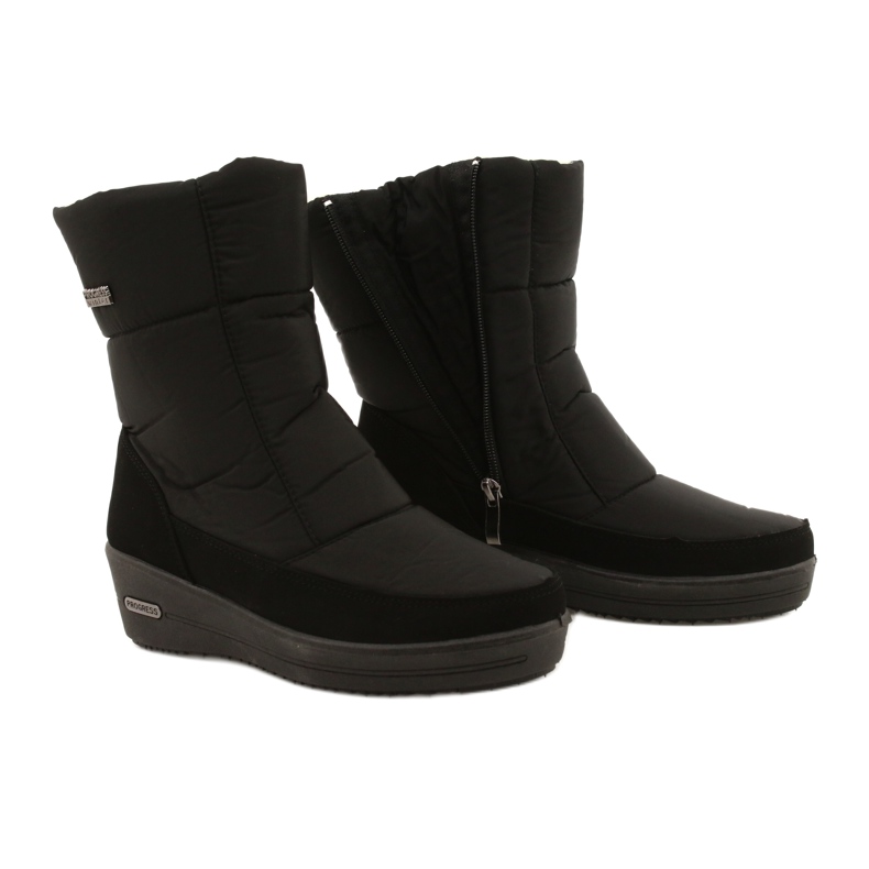 Progress Leichte Schneestiefel der Frauen auf dem Pelzfortschritt progj-22-126 schwarz 4