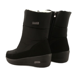 Progress Leichte Schneestiefel der Frauen auf dem Pelzfortschritt progj-22-126 schwarz 3