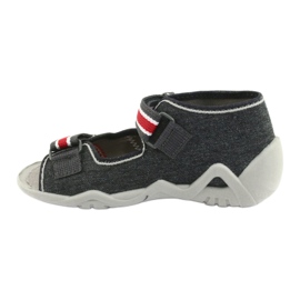 Befado Kinderschuhe 250P087 rot grau 3
