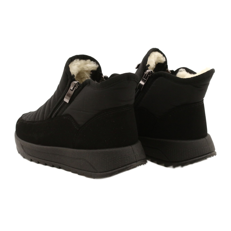 Progress Frauenstiefel auf dem Pelzfortschritt progj-21-21 schwarz 4