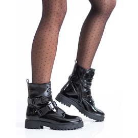 Bestelle Lackierte Arbeiter mit Schnallen schwarz 2