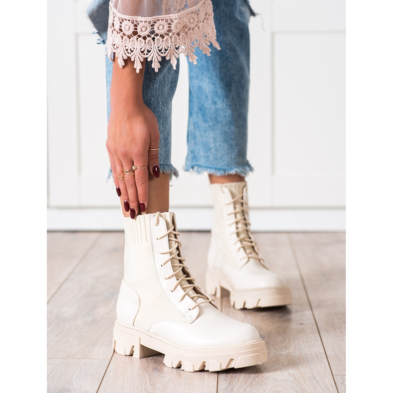 Seastar Slip-on-Arbeiter mit Socke beige 2