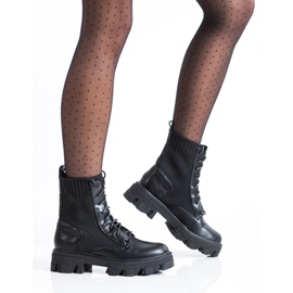 Seastar Slip-on-Arbeiter mit Socke schwarz 2