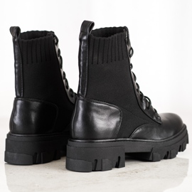 Seastar Slip-on-Arbeiter mit Socke schwarz 1