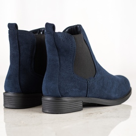 SHELOVET Stylische Chelsea-Boots blau 1