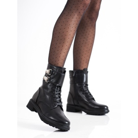 Cm Paris Klassische Arbeiter mit Schnallen schwarz 2