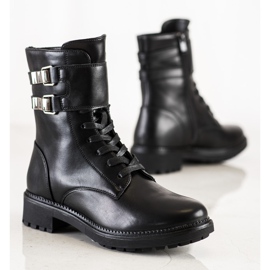 Cm Paris Klassische Arbeiter mit Schnallen schwarz 1