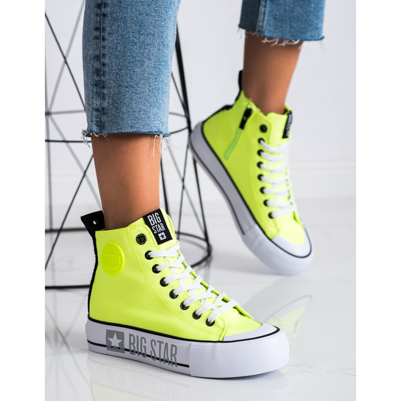 Damen Sneaker Big Star II274015 gelb 1