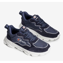 Marineblaue Sportschuhe für Herren, Jasso Sneakers navy blau 1
