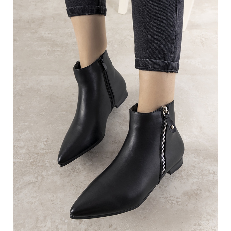 Santanosik schwarze Damenstiefelette 1