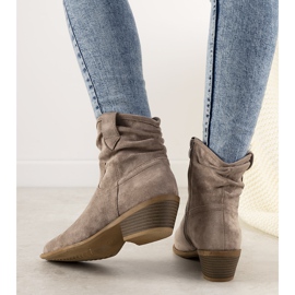 Braune Taup Cowboystiefel für Damen 1