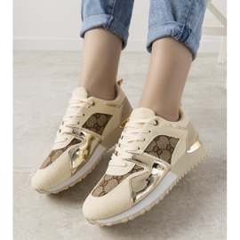 Beige Sneakers für Damen von Jovanna 1