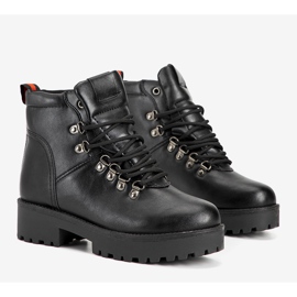 Schwarze klassische Trapper für Damen Adaya 1