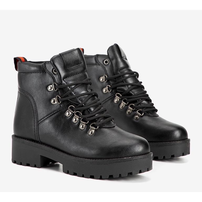 Schwarze klassische Trapper für Damen Adaya 1