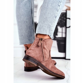 Evento Jodhpurstiefel, Wildleder Beige Reißverschlüsse braun 2