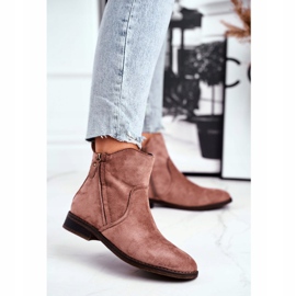 Evento Jodhpurstiefel, Wildleder Beige Reißverschlüsse braun 4