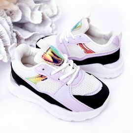 Kinder Sportschuhe Sneakers Schwarz-Violett Game Time weiß lila 4