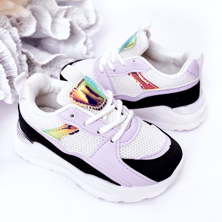 Kinder Sportschuhe Sneakers Schwarz-Violett Game Time weiß lila 4