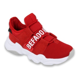 Befado Kinderschuhe 516Y064 weiß rot 1