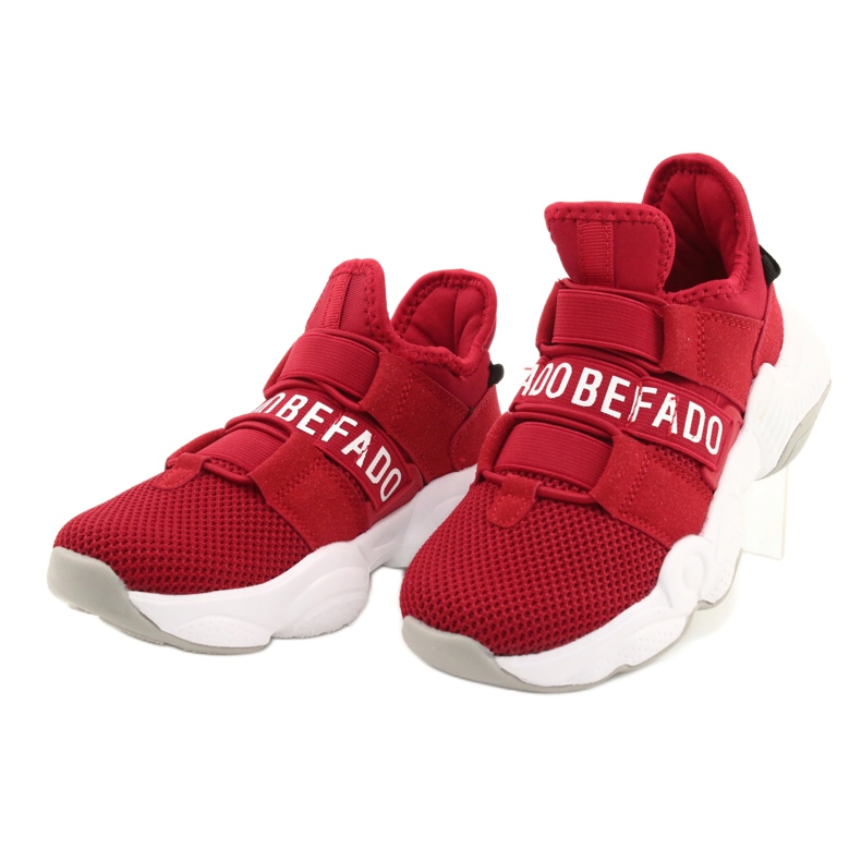 Befado Kinderschuhe 516Y064 weiß rot 3