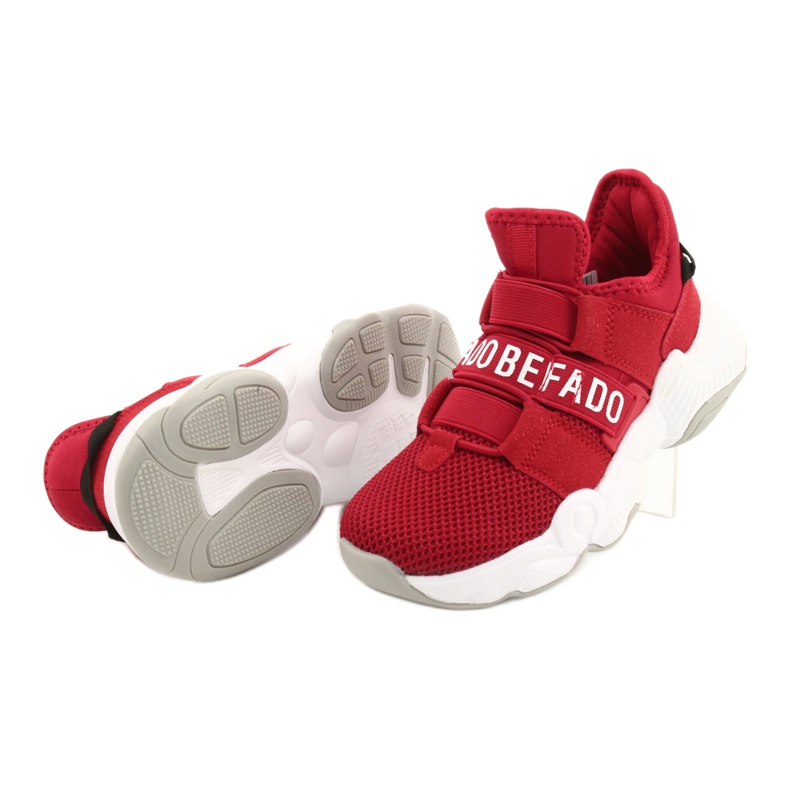Befado Kinderschuhe 516Y064 weiß rot 5