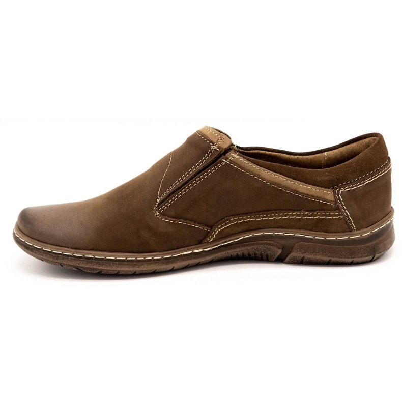 KOMODO Braune Herren Leder Slipper 860K 1