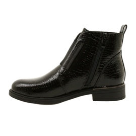 Lackstiefeletten mit Tiermuster Sergio Leone BT400 Schwarz 4