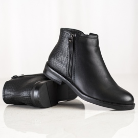 Clowse Lässige Stiefel mit Schlangenprint schwarz 1