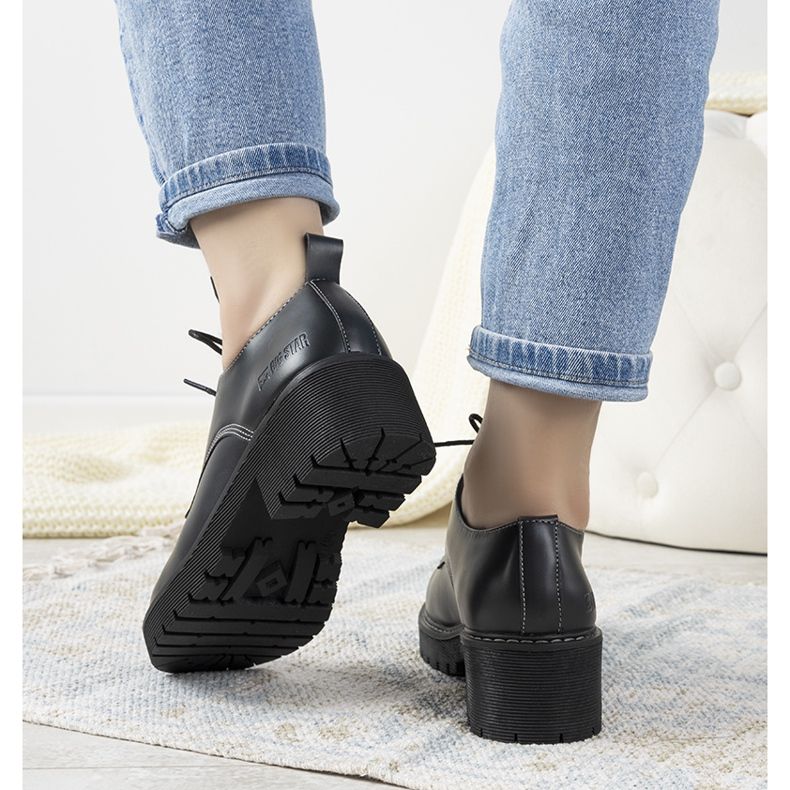 Big Star, schwarze Methena Damenschuhe 1