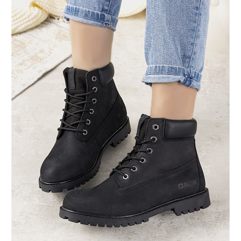 Black Big Star Amitee Damen Wanderschuhe schwarz 1