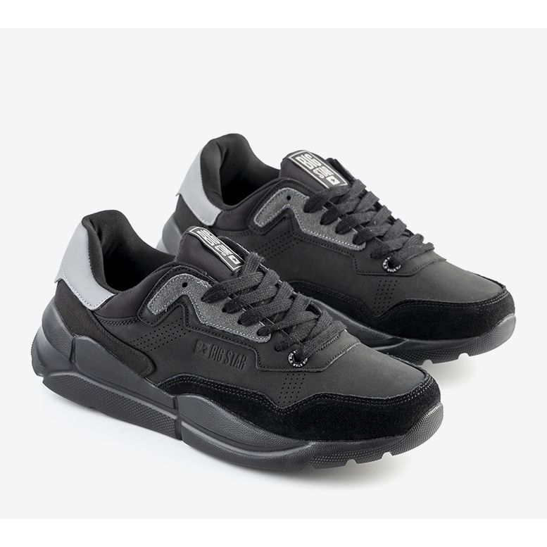 Big Star Black Croteau Herren Sportschuhe schwarz 1