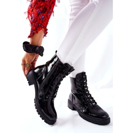 Vinceza Schwarze Myroe Lackierte Damenstiefel 2