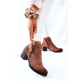 Vinceza Damenstiefel Wildleder Beige Bellarena braun 2