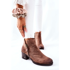 Vinceza Damenstiefel Wildleder Beige Bellarena braun 1