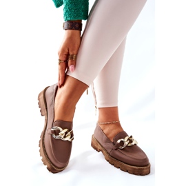 Nicole Damen Slipper Leder Braun Sthonto 1