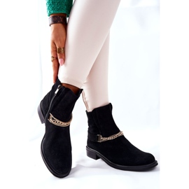 Damen Lederstiefel Nicole Black Dome schwarz 2