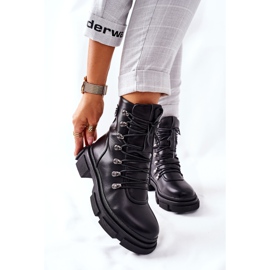 FI1 Schwarze Warme Stiefel für Damen Black Perfect 1